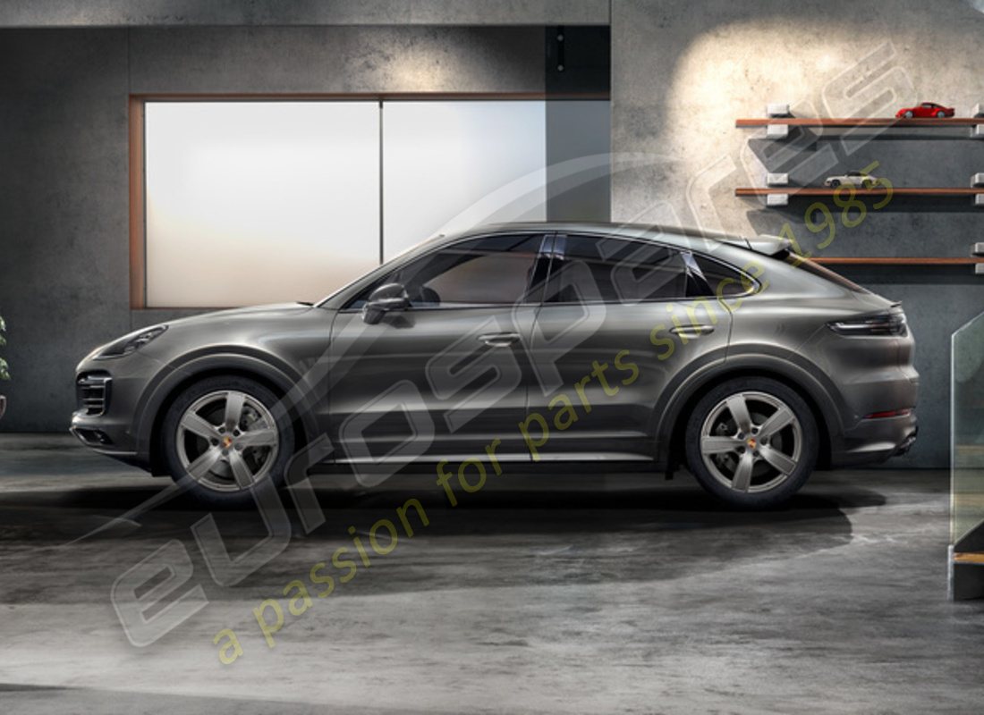 nuevo juego de llantas y neumáticos de invierno cayenne sport classic de porsche 20 pulgadas - confort - pintado en platino (satinado). número de pieza 9y0044630e (2)