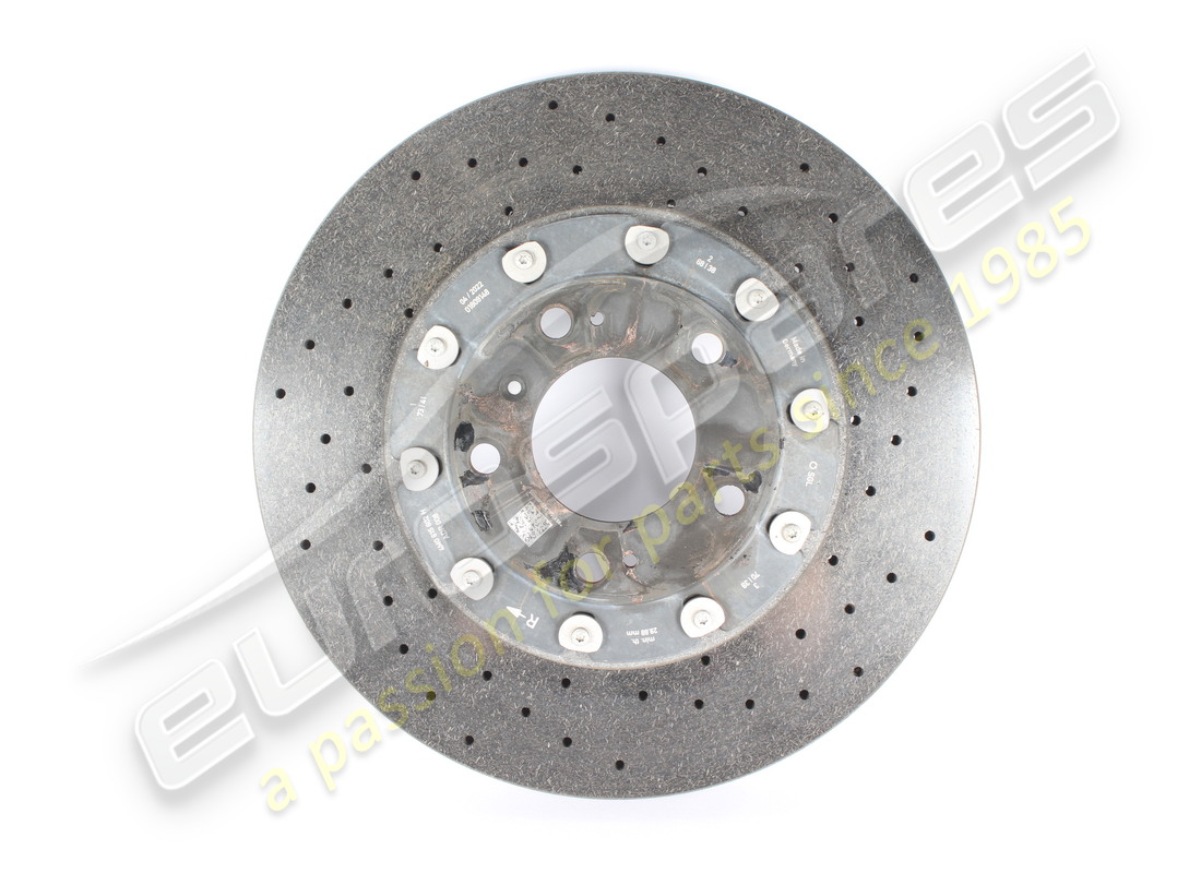 usado lamborghini disco de freno cerámico (ventilado), 370 x 30 número de pieza 4m0615602h