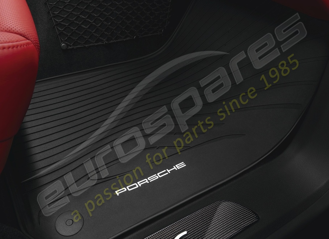 nuevo porsche para todo clima alfombras de piso (negro). número de pieza 97004480009 (1)