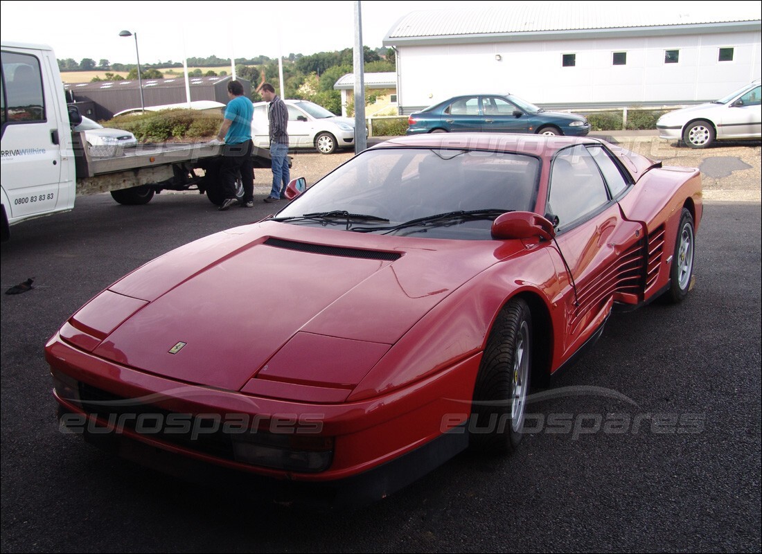 ferrari testarossa (1990) con 18,584 miles, preparándose para desmantelar #9