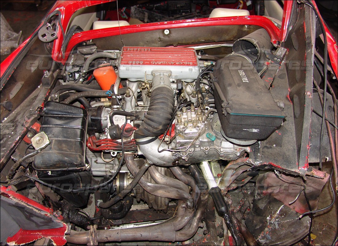ferrari 328 (1985) con 25,374 miles, preparándose para desmantelar #7