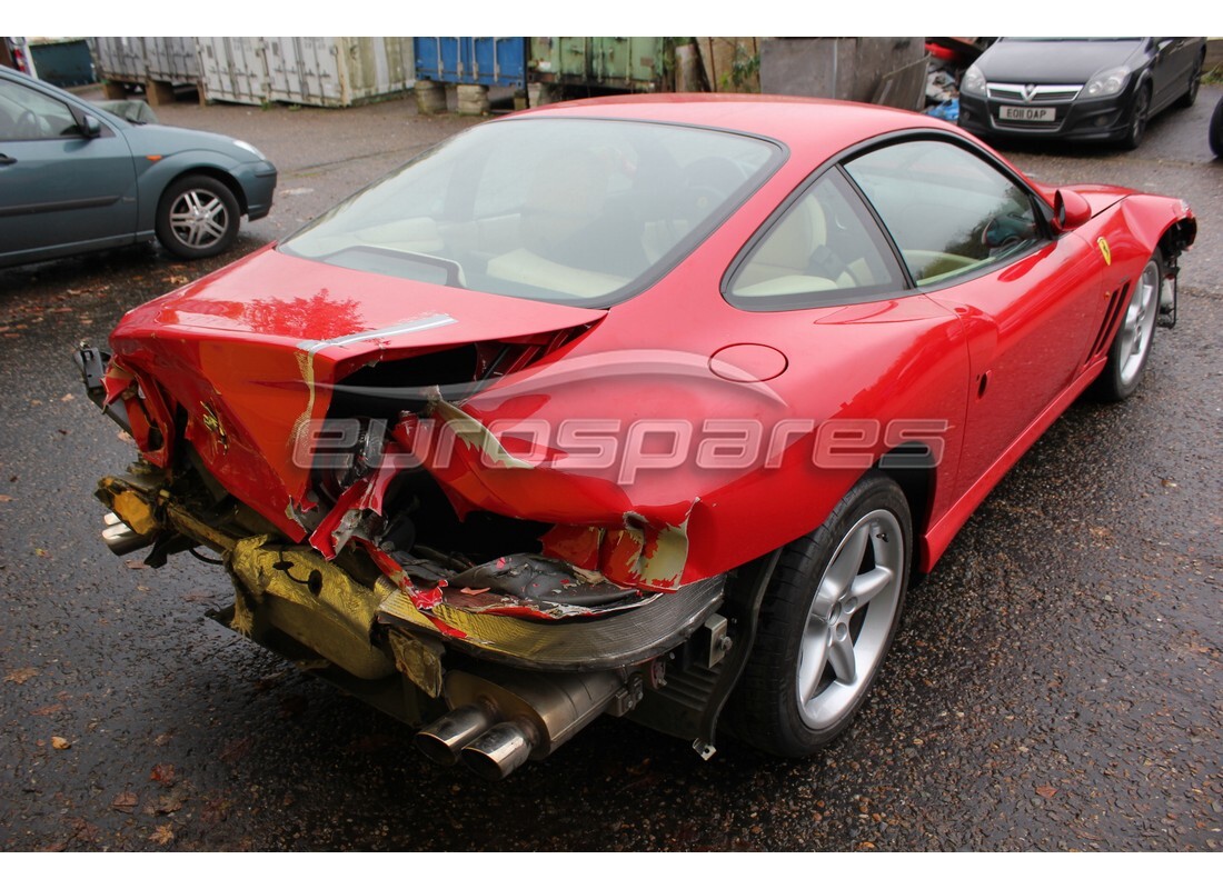 ferrari 550 maranello con 53,711 kilómetros, en preparación para desmantelamiento #4