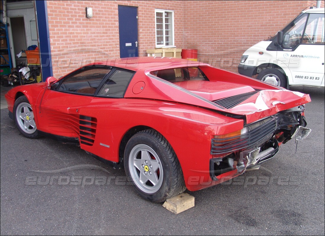 ferrari testarossa (1990) con 18,584 miles, preparándose para desmantelar #6