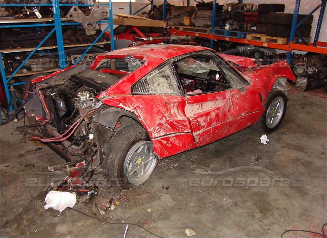 ferrari 328 (1985) con 25,374 miles, preparándose para desmantelar #9